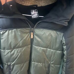 ZeroXposur Kids Black and Green Puffer Jacket